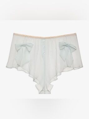 NWOT FOR LOVE AND LEMONS WINTER ROSES SHORTS IN BLUE // SIZE XXS🌸